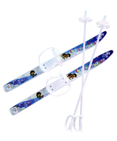 Купить Комплект лыжный детский Лыжики-пыжики с палками в Шагонаре 